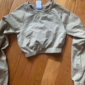 Gymshark Adapt Marl Seamless Long Sleeve Crop Top